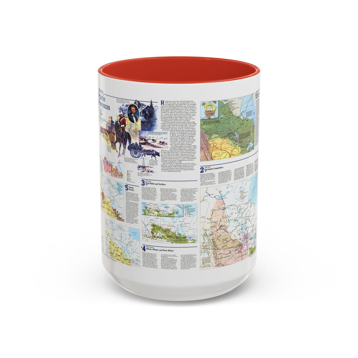 Canada - Prairie Provinces 2 (1995) (Map) Accent Coffee Mug