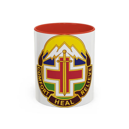 Fitzsimons Medical Center (U.S. Army) Accent Coffee Mug-11oz-Red-Go Mug Yourself