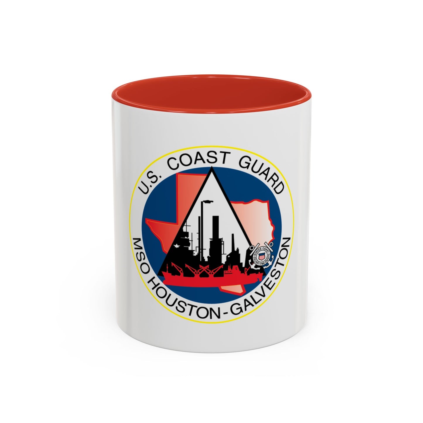 USCG MSO Houston Galveston (U.S. Coast Guard) Accent Coffee Mug