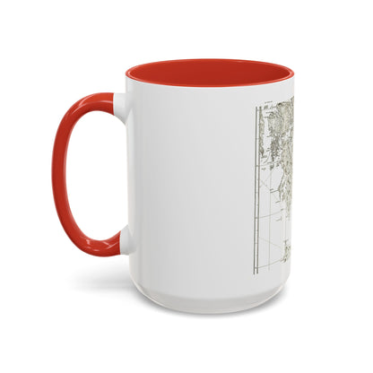America - NorthWest Coast (1899) (Map) Accent Coffee Mug