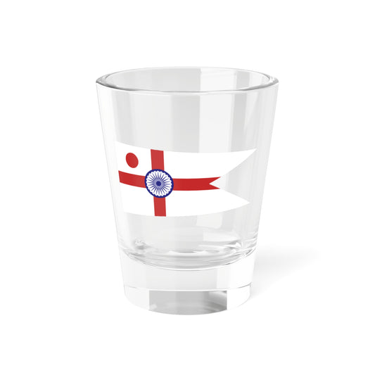 Commodore of the Indian Navy rank flag (India) Shot Glass 1.5oz