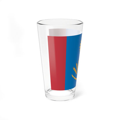 Flag of Baltachevsky rayon (Russia) Pint Glass 16oz