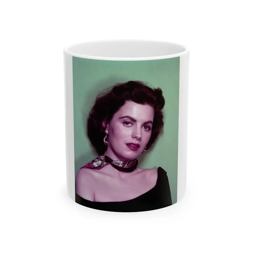 Faith Domergue #81 (Vintage Female Icon) White Coffee Mug-11oz-Go Mug Yourself