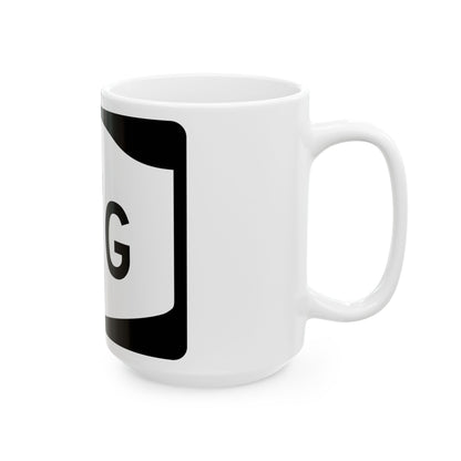 NY-17G (New York) (Road Sign) White Coffee Mug