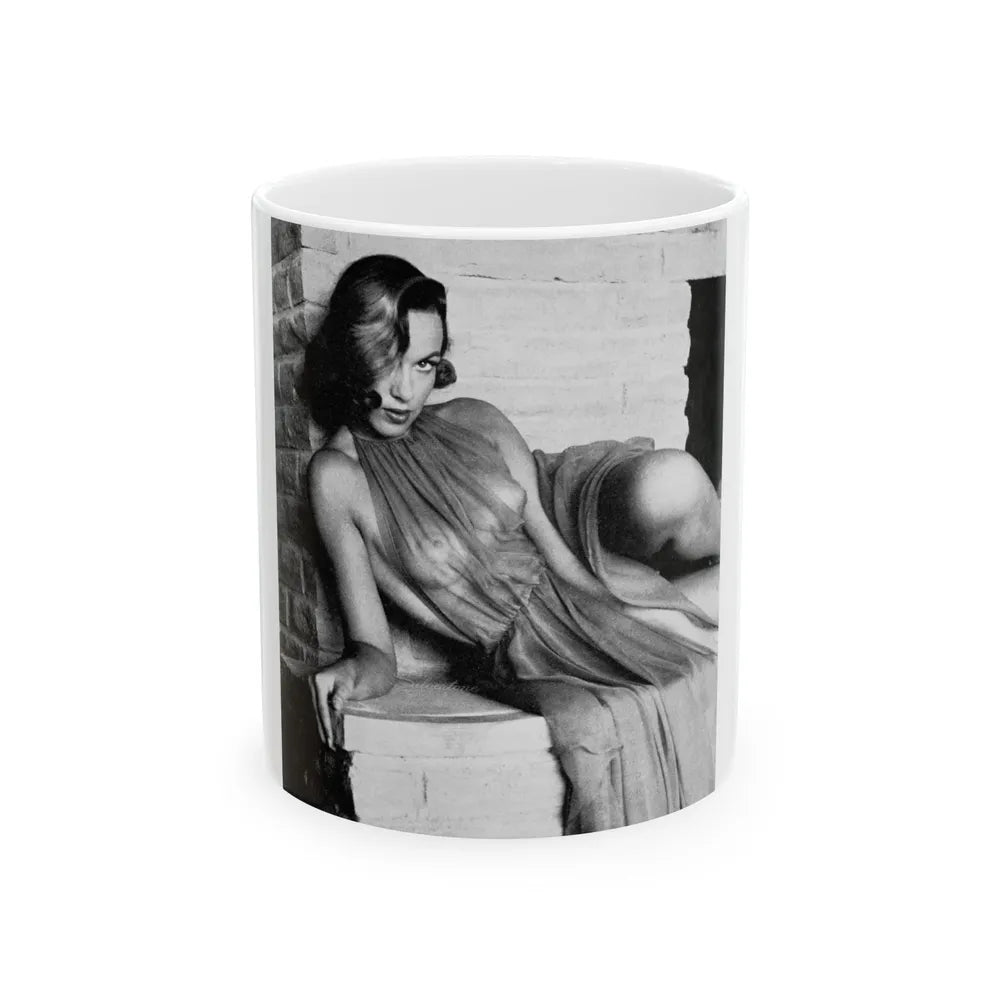 Dawn Richard #17 - See through top (Vintage Female Icon) White Coffee Mug-11oz-Go Mug Yourself