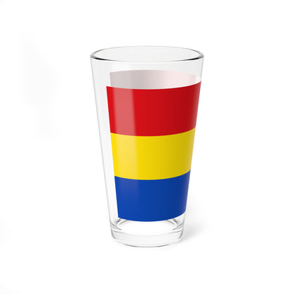 Flag red yellow blue 5x3 (Germany) Pint Glass 16oz