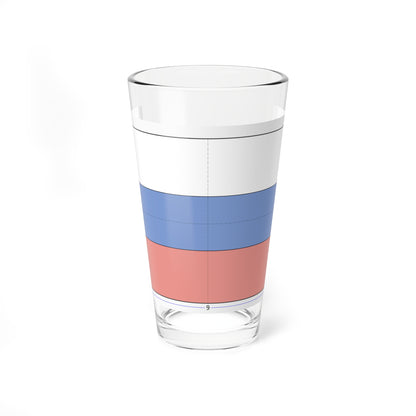 Flag of Russia construction sheet (Russia) Pint Glass 16oz