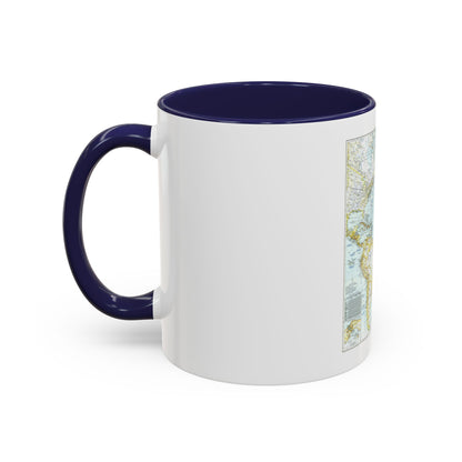 Atlantic Ocean (1941) (Map) Accent Coffee Mug