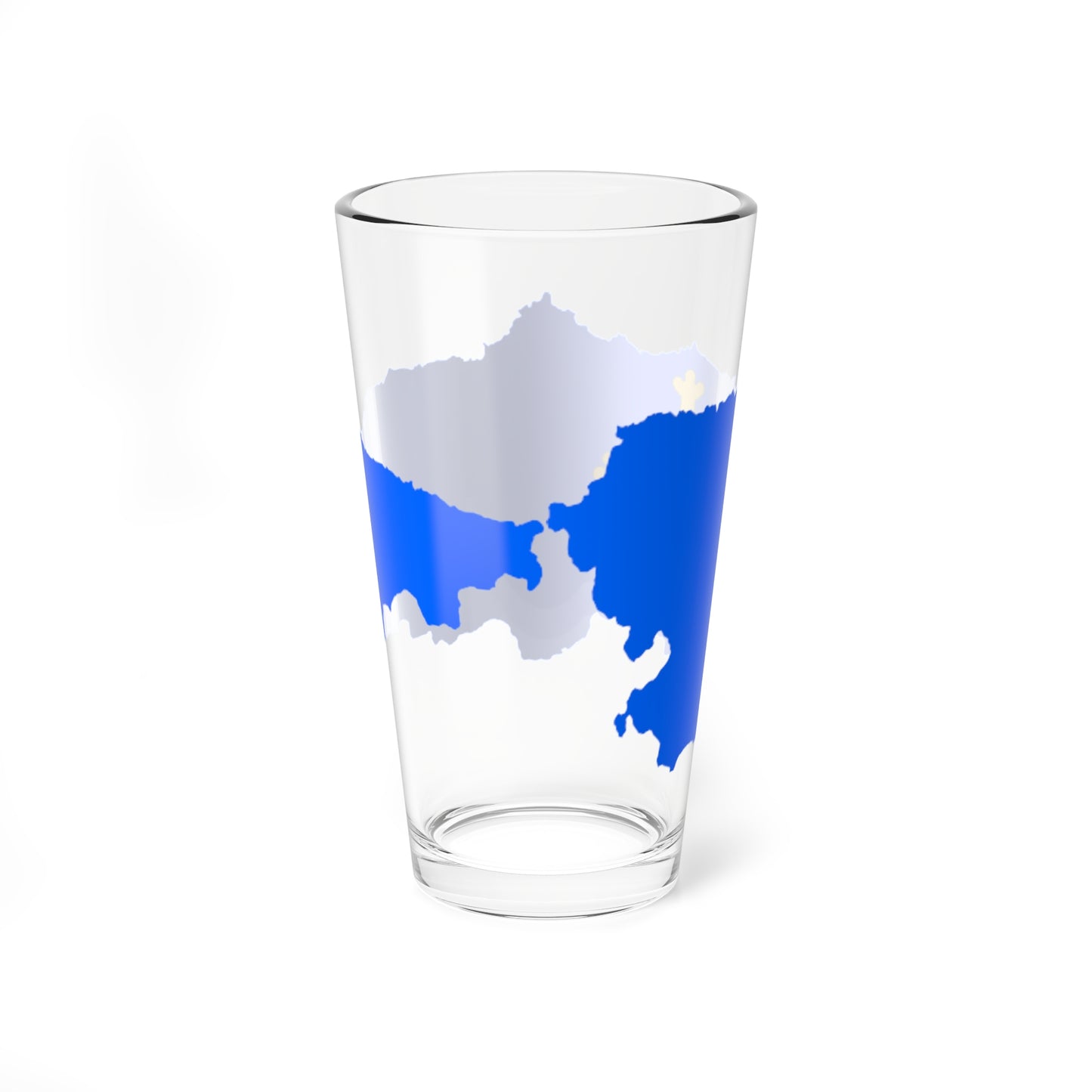 Flag map of Asturias (Spain) Pint Glass 16oz