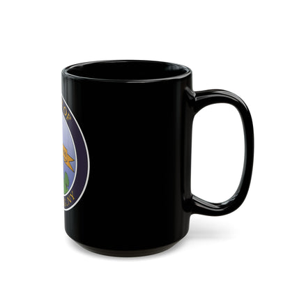 Seal of Corning NY - Black Coffee Mug