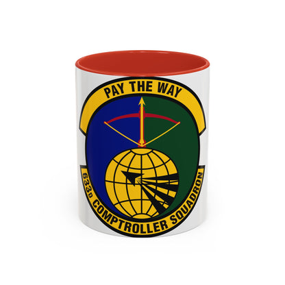 633d Comptroller Squadron (U.S. Air Force) Accent Coffee Mug