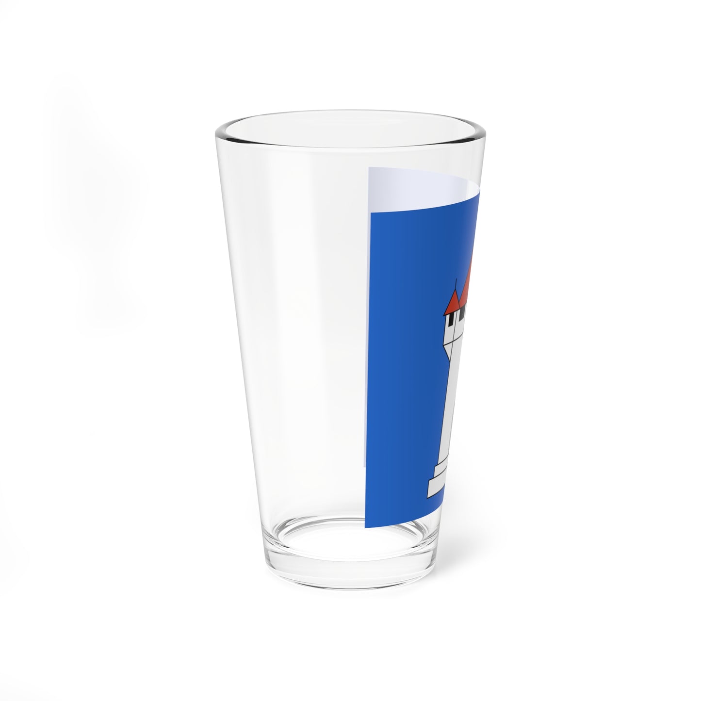 CHE Oberstrass ZH Flag (Switzerland) Pint Glass 16oz