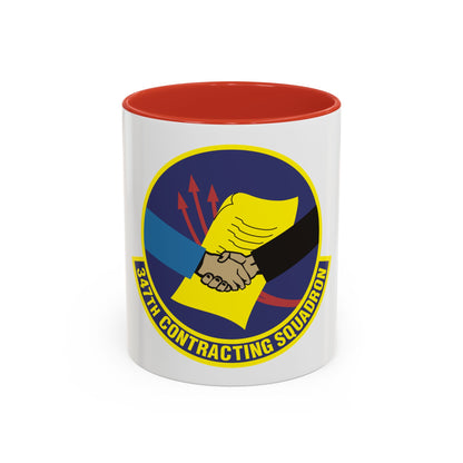 347th Contracting Squadron (U.S. Air Force) Accent Coffee Mug