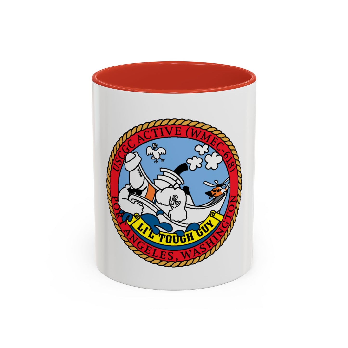 USCGC Active WMEC 618 Little Tough Guy (U.S. Coast Guard) Accent Coffee Mug
