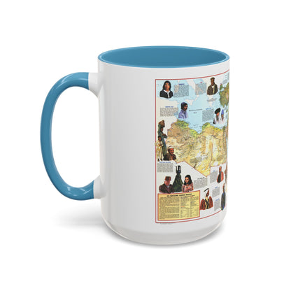 Middle East - The Peoples 1 (1972) (Map) Accent Coffee Mug