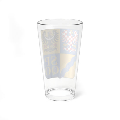 CZE Kraj Ołomuniecki COA (Czech Republic) (Coat of Arms) Pint Glass 16oz