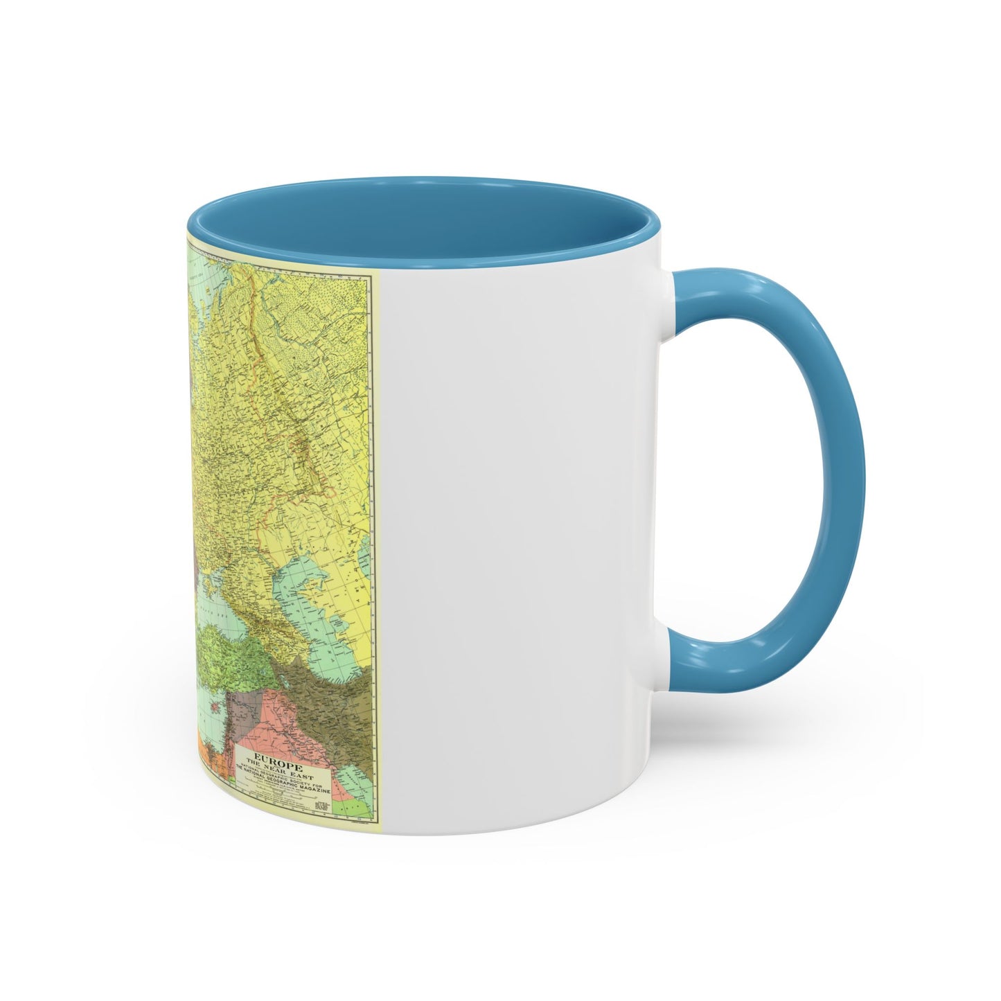 Europe and the Near East (1929) (Map) Accent Coffee Mug