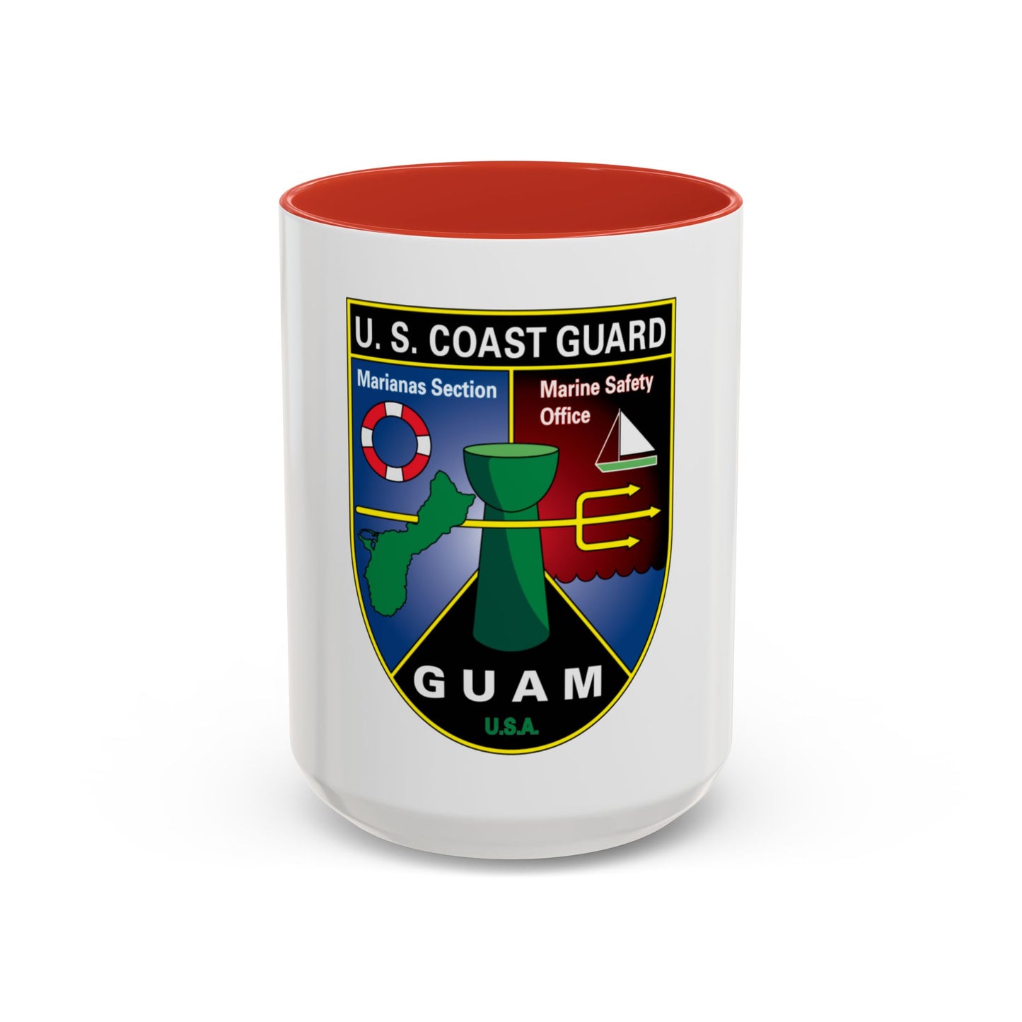 USCG Marianas Sect MSO Guam (U.S. Coast Guard) Accent Coffee Mug