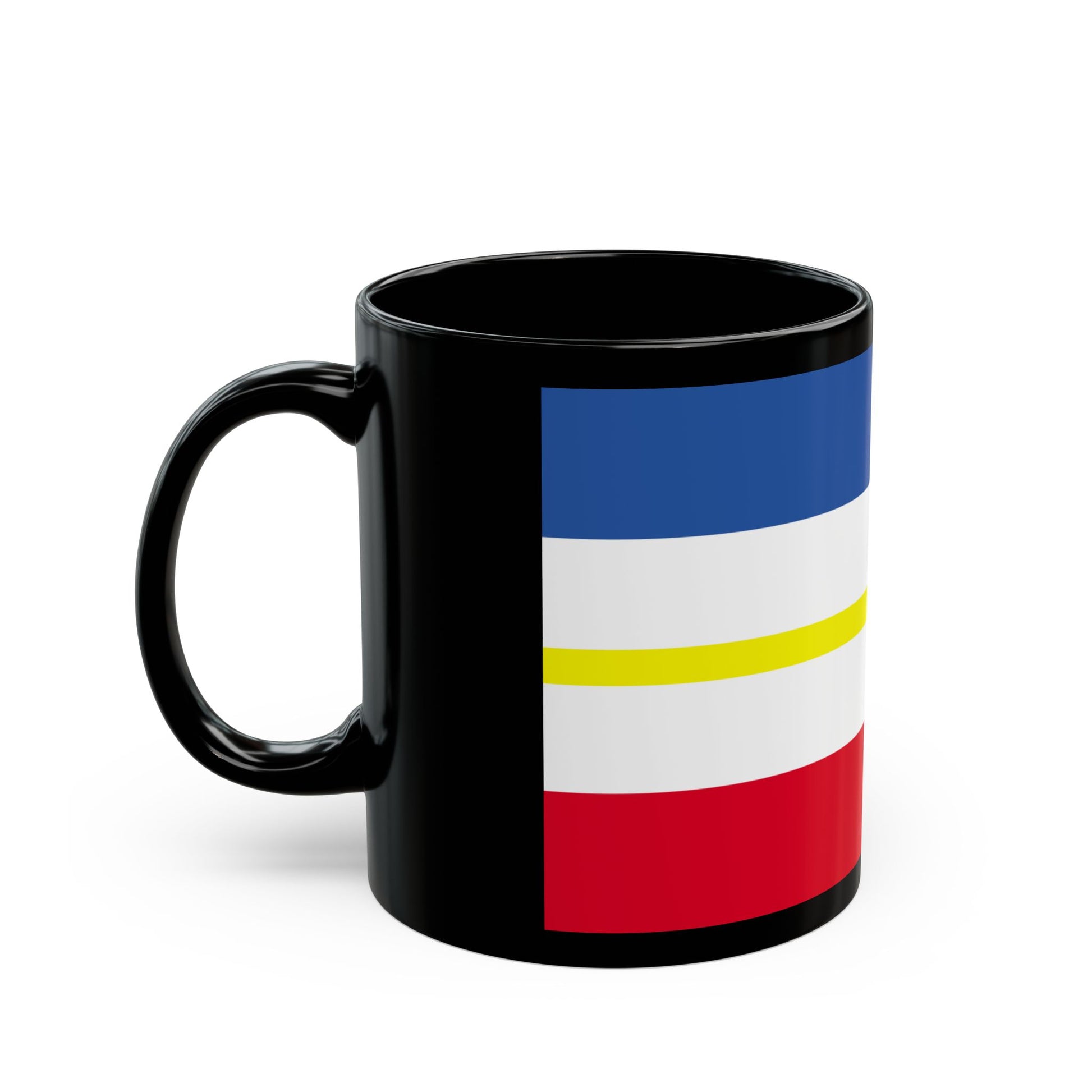 Flag of Mecklenburg Vorpommern Germany - Black Coffee Mug-Go Mug Yourself