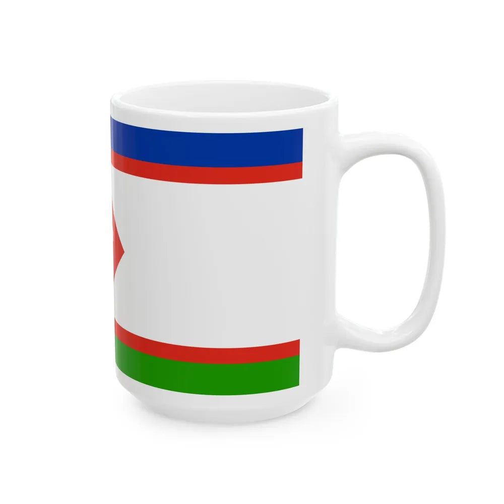 Flag of Yakutsk Russia - White Coffee Mug-Go Mug Yourself