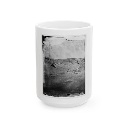 Fort Pulaski, Ga. Interior View Of Rear Parapet (U.S. Civil War) White Coffee Mug