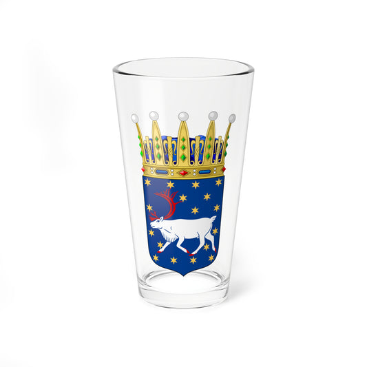 Västerbottens vapen crowned (Sweden) (Coat of Arms) Pint Glass 16oz