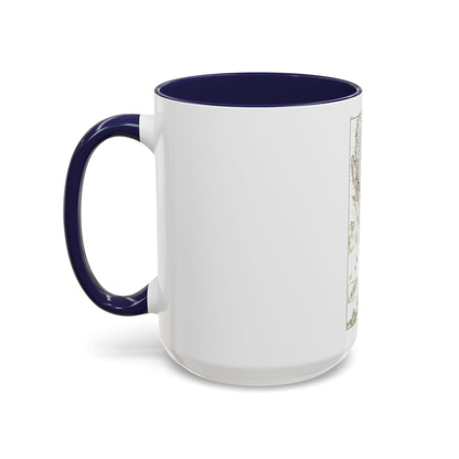 Philippines, The 1 & 2 (1902) (Map) Accent Coffee Mug