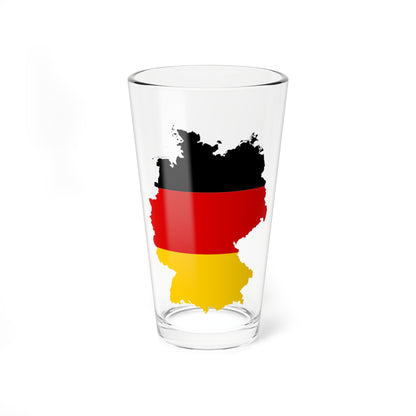 Flag map of Germany (Germany) Pint Glass 16oz
