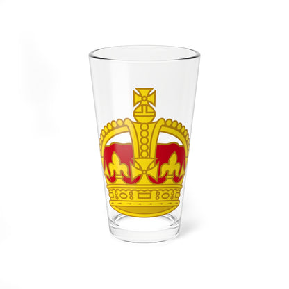 1901 pattern Tudor Crown gold and red (United Kingdom) (Military Rank) Pint Glass 16oz