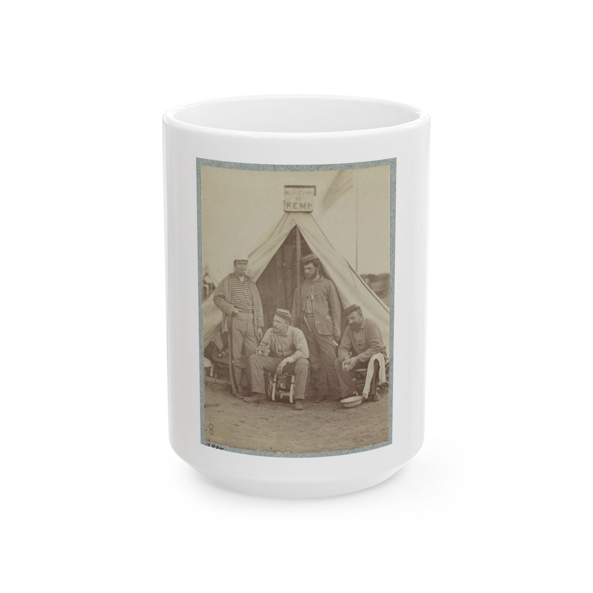 7th New York State Militia, Camp Cameron, D.C., 1861 021 (U.S. Civil War) White Coffee Mug