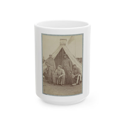 7th New York State Militia, Camp Cameron, D.C., 1861 021 (U.S. Civil War) White Coffee Mug