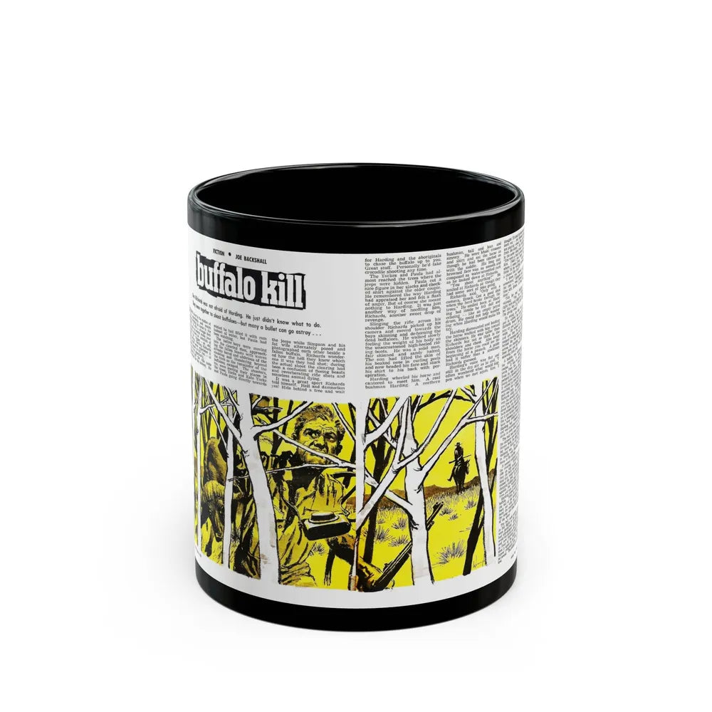 Buffalo Kill, Adam magazine, May 1963 - Black Coffee Mug-11oz-Go Mug Yourself