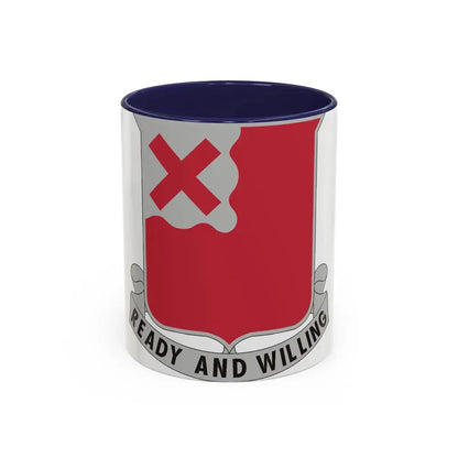 875 Engineer Battalion (U.S. Army) Accent Coffee Mug 11oz Navy - Go Mug Yourself