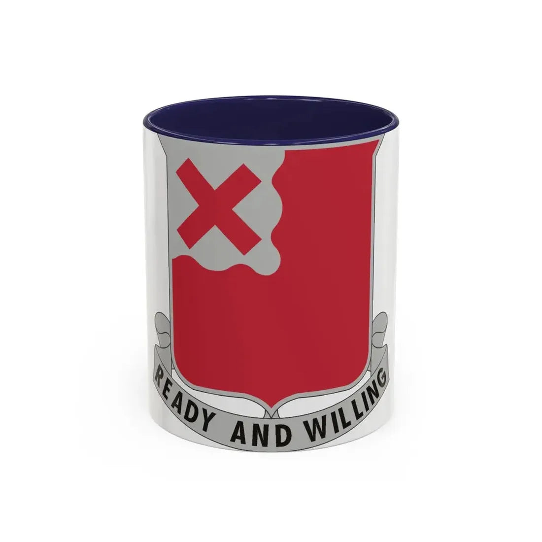 875 Engineer Battalion (U.S. Army) Accent Coffee Mug 11oz Navy - Go Mug Yourself