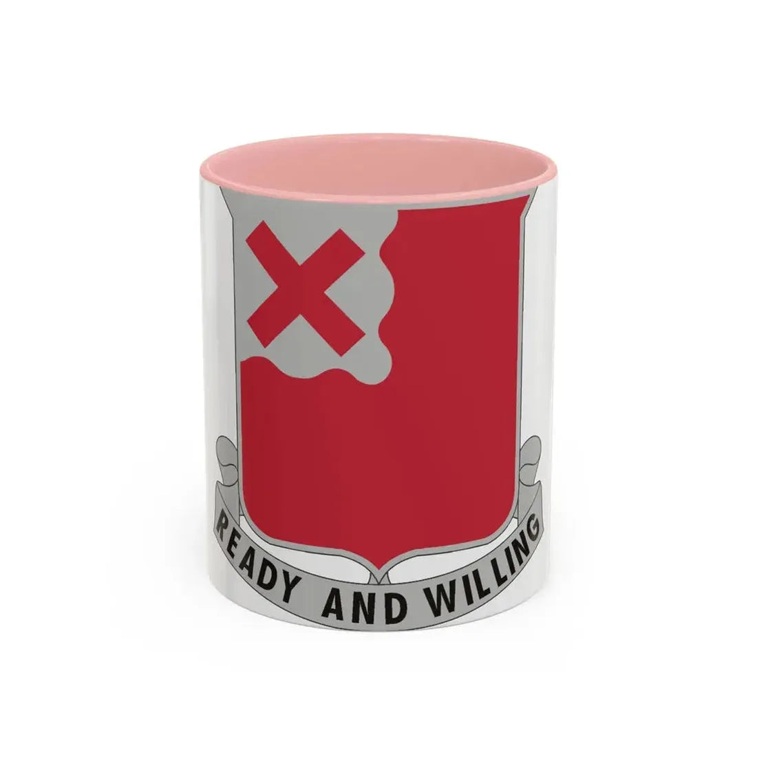 875 Engineer Battalion (U.S. Army) Accent Coffee Mug 11oz Pink - Go Mug Yourself