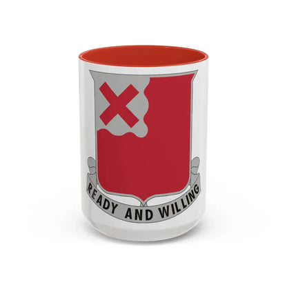 875 Engineer Battalion (U.S. Army) Accent Coffee Mug 15oz Black - Go Mug Yourself