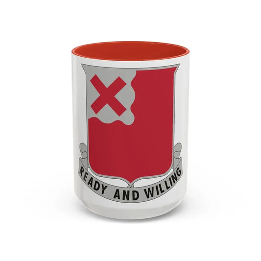 875 Engineer Battalion (U.S. Army) Accent Coffee Mug 15oz Black - Go Mug Yourself