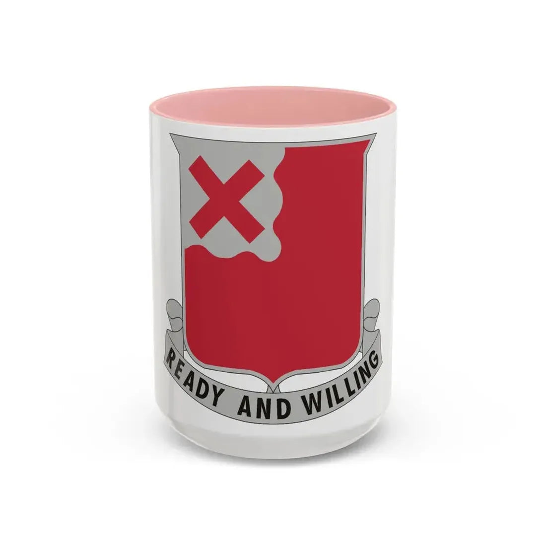 875 Engineer Battalion (U.S. Army) Accent Coffee Mug 15oz Pink - Go Mug Yourself