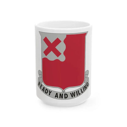 875 Engineer Battalion (U.S. Army) White Coffee Mug 15oz - Go Mug Yourself