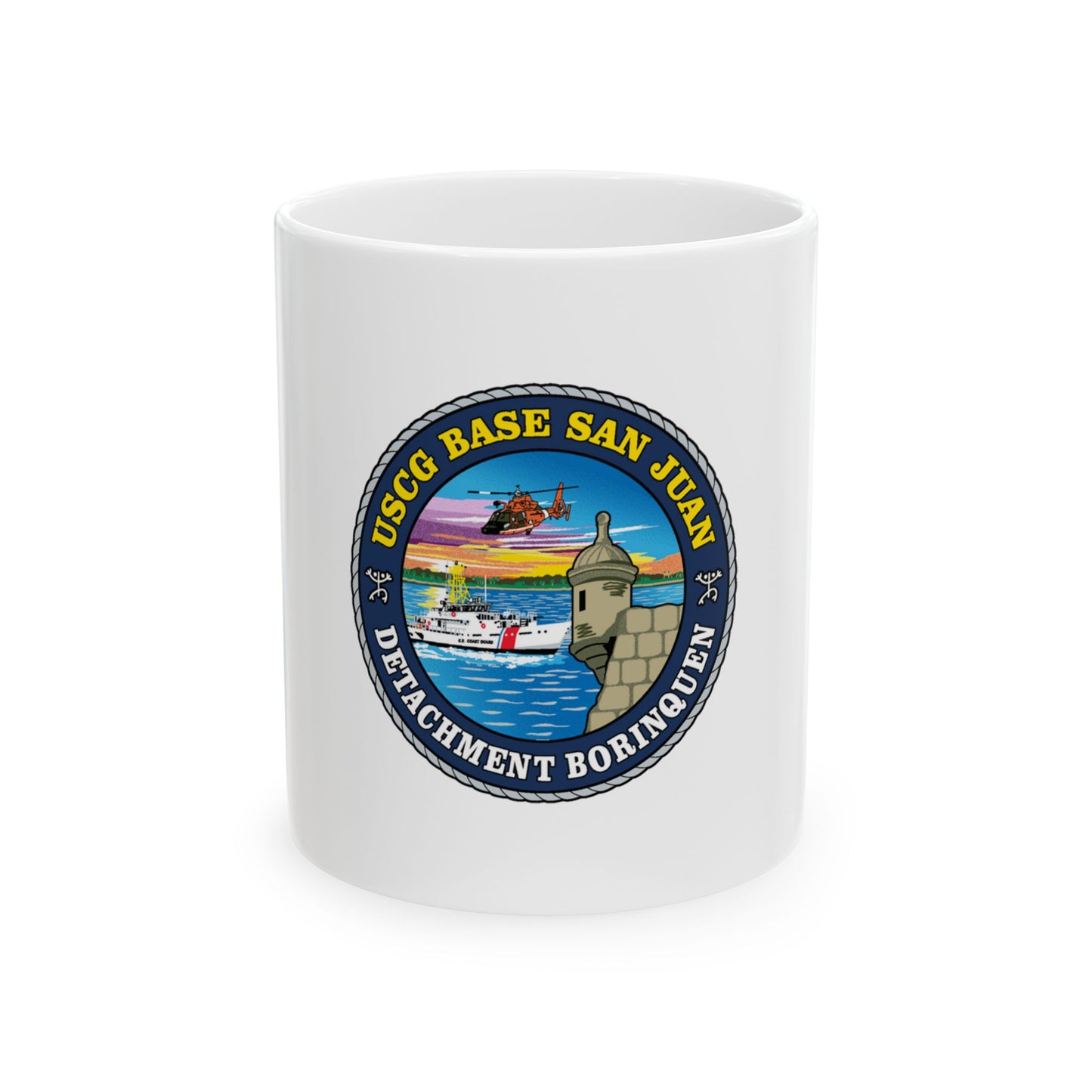 USCG Base San Juan (U.S. Coast Guard) White Coffee Mug