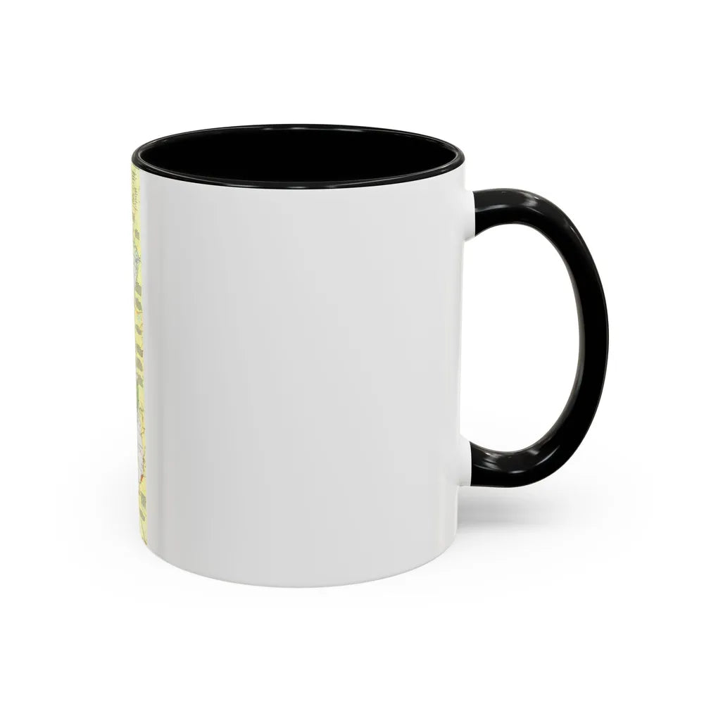 USA - California (1993) (Map) Accent Coffee Mug-Go Mug Yourself