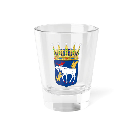 Jämtlands vapen crowned (Sweden) (Coat of Arms) Shot Glass 1.5oz