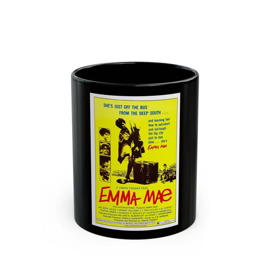 EMMA MAE (BLACK SISTER'S REVENGE) 1976 Movie Poster - Black Coffee Mug-11oz-Go Mug Yourself