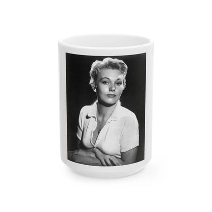 Kim Novak #298 (Vintage Female Icon) White Coffee Mug-15oz-Go Mug Yourself