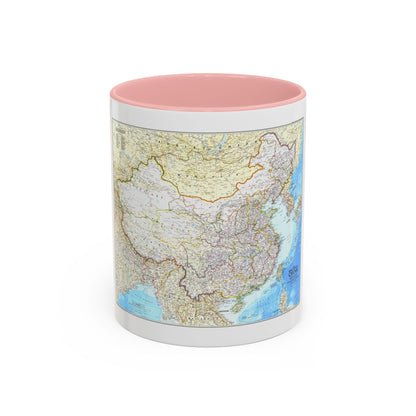 China - The People's Republic (1980) (Map) Accent Coffee Mug