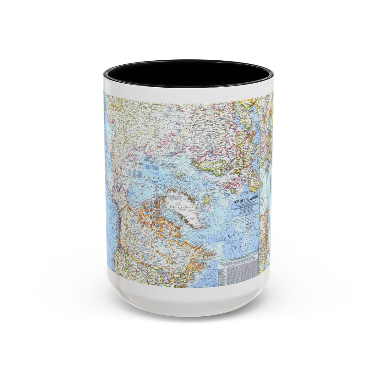 Top Of The World (1965) (Map) Accent Coffee Mug
