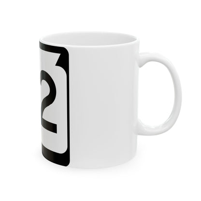 WIS 32 no arrows (Wisconsin) (Road Sign) White Coffee Mug-Go Mug Yourself