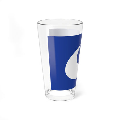 Flag of Jinsekikogen Hiroshima Blue (Japan) Pint Glass 16oz