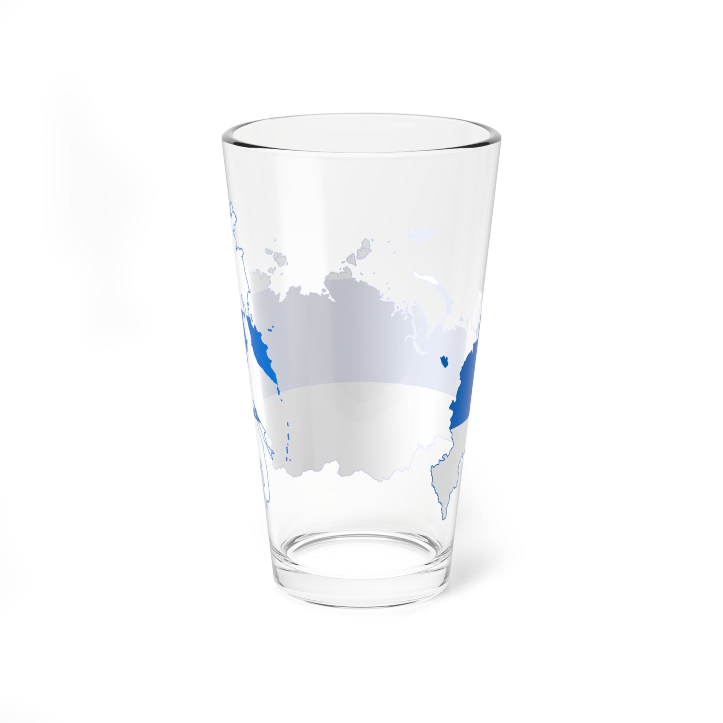 Flag-map of Russia democratic (Russia) Pint Glass 16oz