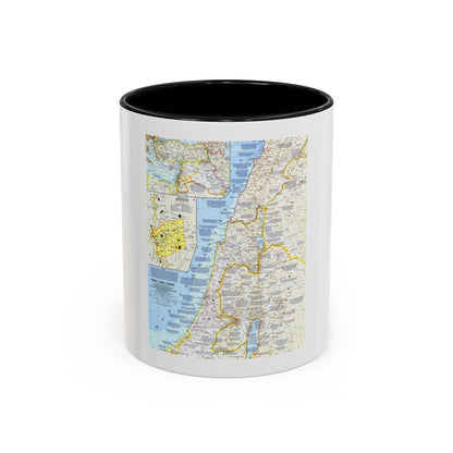Middle East - Holy Land Today (1963) (Map) Accent Coffee Mug